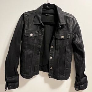 Fidelity Black wax denim jacket size small